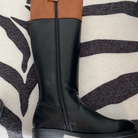 CLOSET CLEAR OUT $20 Black & Brown Boots Tommy Hilfiger 6M - Picture 5 of 5